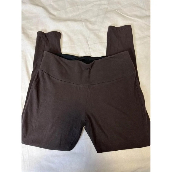 Dark Brown High-Waist Leggings – Stretchy & Sleek, Size XL #0332 - Picture 3 of 4